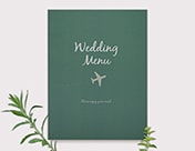 結婚式手作りペーパーアイテム 飛行機メニュー表