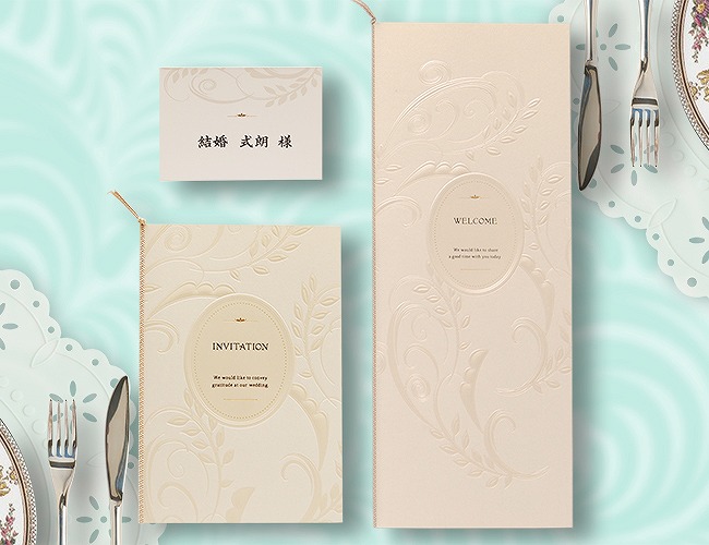 ロマネスク(パール)席次表A3セット｜結婚式手作り招待状|AMO LEAF