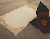 結婚式手作りペーパーアイテム 桜sakura和風メニュー表